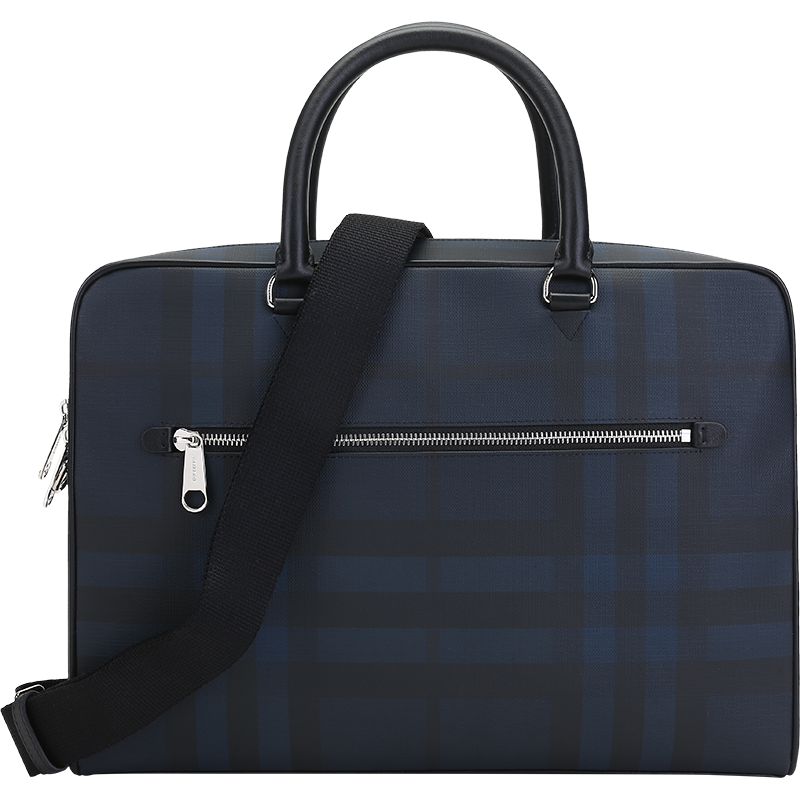 BURBERRY 博柏利 男款热塑性聚氨酯/织物/皮革手提单肩斜挎包公文包 80237071