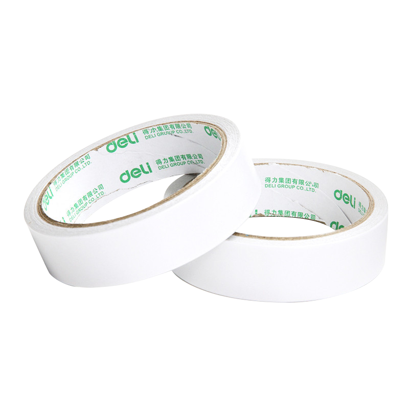 得力30403 双面胶两面胶 手工胶带 2.4cm宽*10y长 12卷/袋