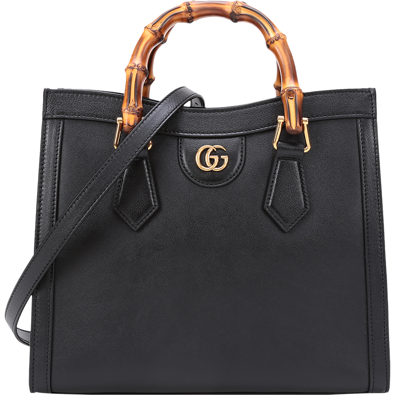 古驰 GUCCI 女士皮革Diana手提单肩斜挎包竹节包托特包小号 660195 17QDT