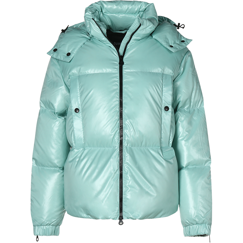 杜威迪嘉 DUVETICA 女士聚酰胺纤维短款鹅绒连帽羽绒服外套 212 D5030269S00 1035R