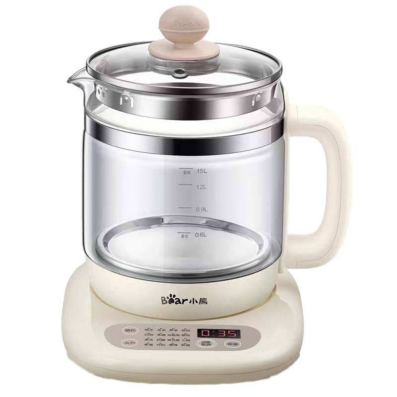 小熊YSH-C15K1养生壶烧水壶多用途养生壶煮茶壶 可煮蛋 1.5L