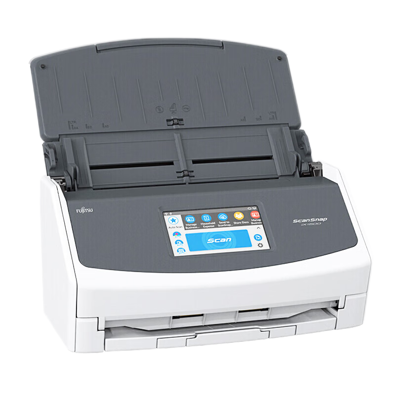 富士通ix1600扫描仪高速连续双面自动A4彩色文件票据文档合同扫描机PDF多页文件合一商务办公