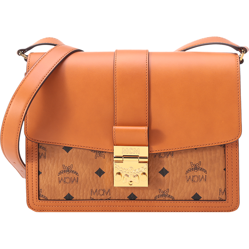 MCM 奢侈品 女士皮革/涂层帆布Tracy Visetos单肩斜挎包MWSCSXT01