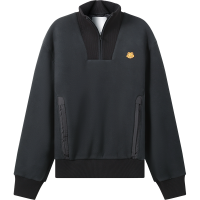 高田贤三 KENZO 男士聚酯纤维超大造型立领抓绒长袖卫衣运动衫FB6 5SW525 4MP