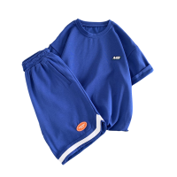 WOOG2005运动套装男夏季宽松短袖t恤直筒休闲篮球短裤潮牌两件套