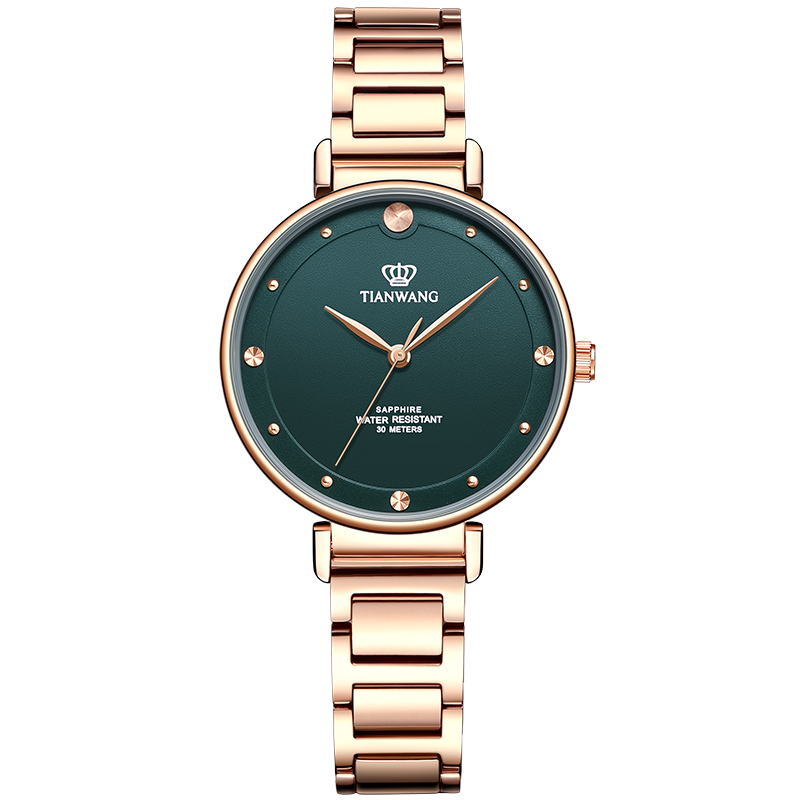 天王表(TIAN WANG)时尚小绿表女表新品休闲石英表气质女士腕表LS31169
