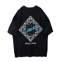 真维斯旗下JSW夏季最新款时尚宽松复古风潮牌短袖T恤半袖圆领纯棉