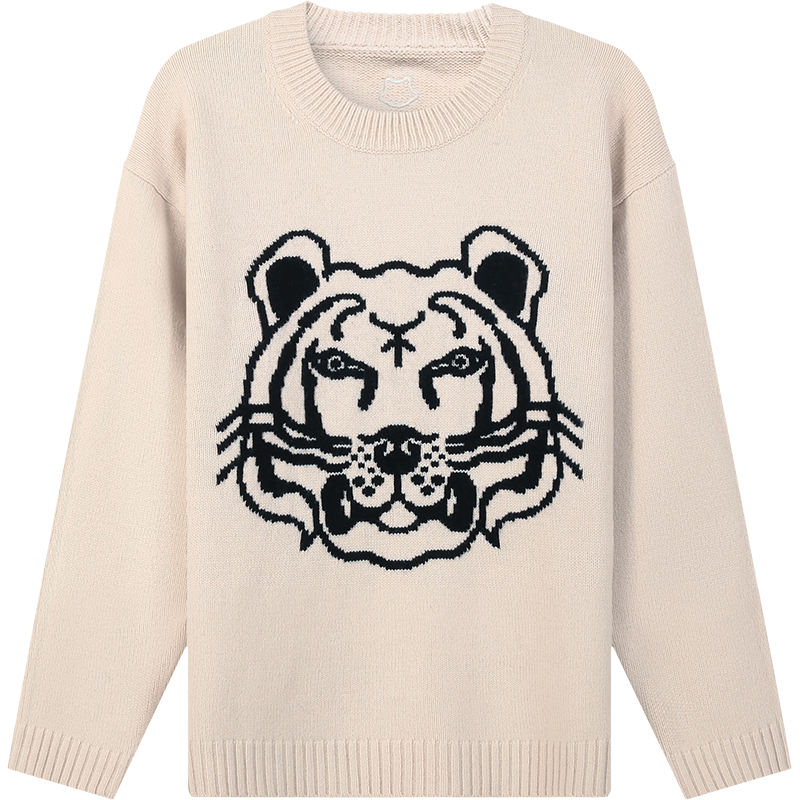 高田贤三 KENZO 男士羊毛圆领长袖针织衫毛衣 FC5 5PU680 3TD