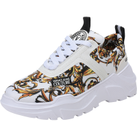 范思哲 VERSACE JEANS COUTURE 男士织物等材质系带休闲运动鞋厚底鞋72YA3SC7 ZS255