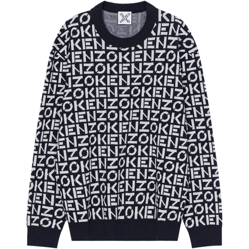 高田贤三 KENZO 男士KENZO SPORT系列棉混纺针织衫毛衣 FC5 5PU691 3SC