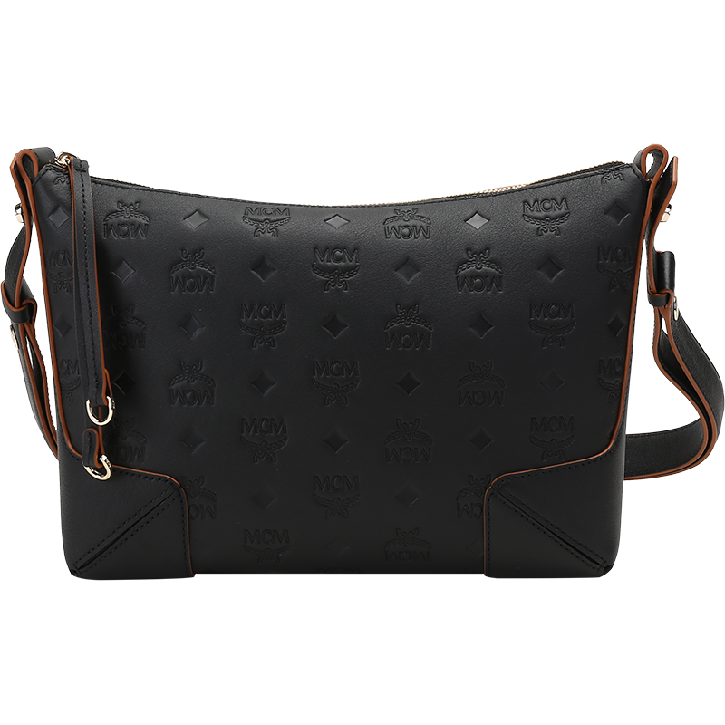 MCM 奢侈品 女士Klara系列牛皮革手提单肩斜挎包牛角包中号 MWSBSKM02