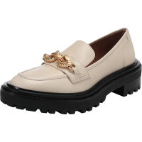 托里·伯奇 TORY BURCH TB女鞋 皮革马头扣饰JESSA乐福鞋厚底鞋单鞋87254
