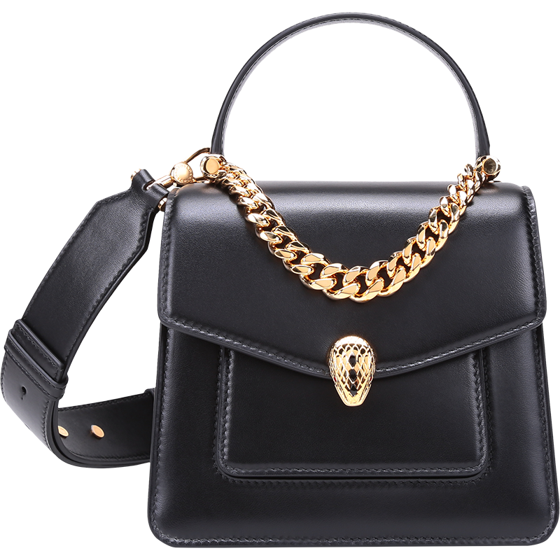 宝格丽 BVLGARI 女士SERPENTI FOREVER系列羊皮小号蛇头扣手提单肩斜挎包291168