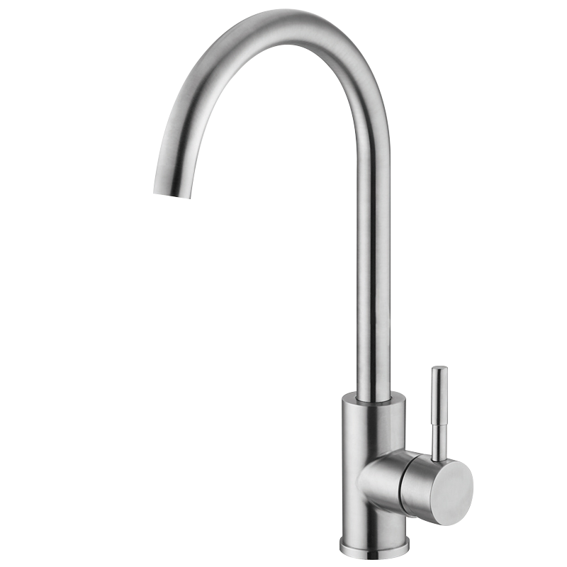 恒洁(HEGII)厨房水龙头 旋转冷热菜盆水槽健康水龙头(含进水软管)HMF2500-56W