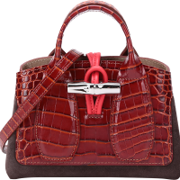 珑骧 LONGCHAMP 奢侈品 女士ROSEAU系列皮革手提单肩斜挎包竹节包比格包 10057 HYK