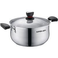 苏泊尔(SUPOR) 汤锅 ST24H1 电磁炉燃气适用 304不锈钢材质直径24cm加厚煮锅奶锅炖汤锅 厨房锅具