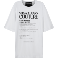 范思哲 VERSACE JEANS COUTURE 男士宽松版棉质圆领短袖T恤72GAHT21 CJ00O