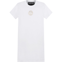 VERSACE JEANS COUTURE 范思哲 女士棉质圆领短袖T恤连衣裙 71HAOT10 CJ00T