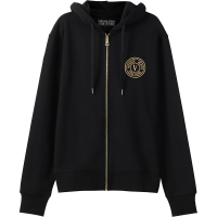 范思哲 VERSACE JEANS COUTURE 男士棉质连帽拉链卫衣开衫运动衫外套72GAIT04 CF01T