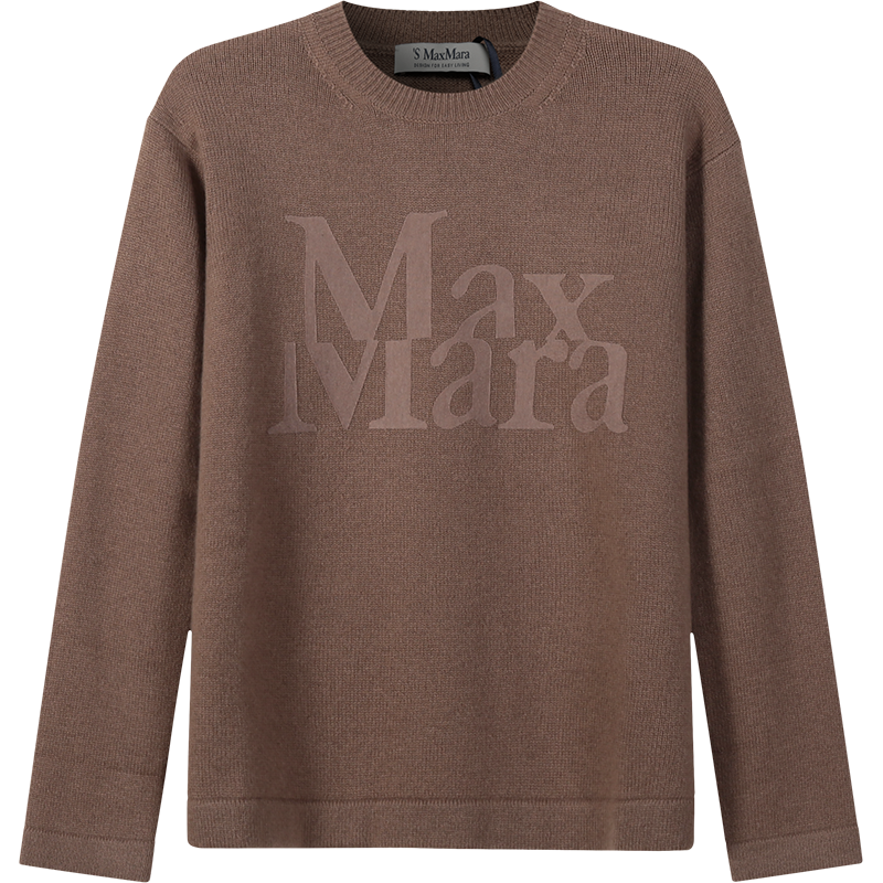 麦丝玛拉 S Max Mara 女士绵羊毛宽松版圆领长袖针织羊毛衫毛衣93611021 AMALFI