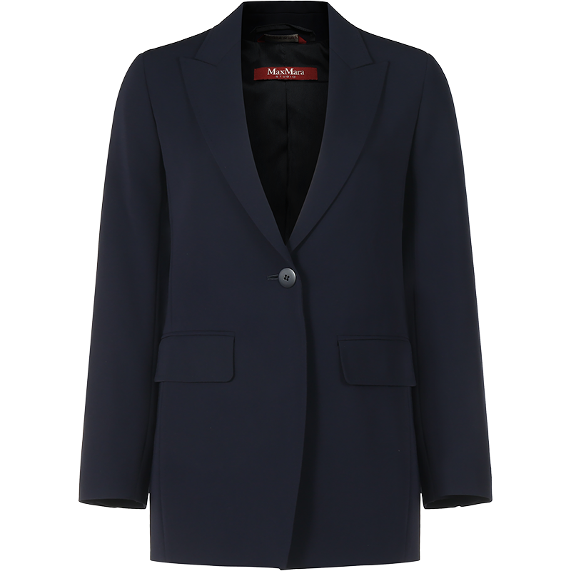 麦丝玛拉 Max Mara Studio 女士修身版中长款西服上衣外套 60411027 GESSO