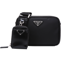 Prada普拉达 男士Brique系列Re-Nylon尼龙配皮单肩斜挎包带小包 2VH070 789