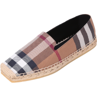BURBERRY 博柏利 女款织物平底渔夫鞋麻编鞋 80504561