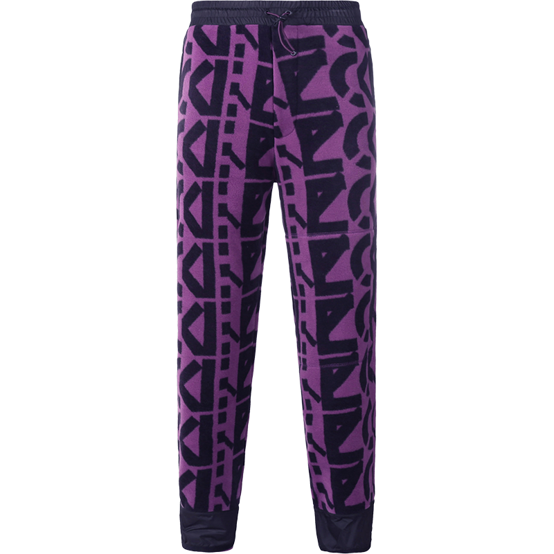 高田贤三 KENZO 男士聚酯纤维/锦纶超大号保暖抽绳慢跑裤运动裤长裤FB6 5PA754 4MR