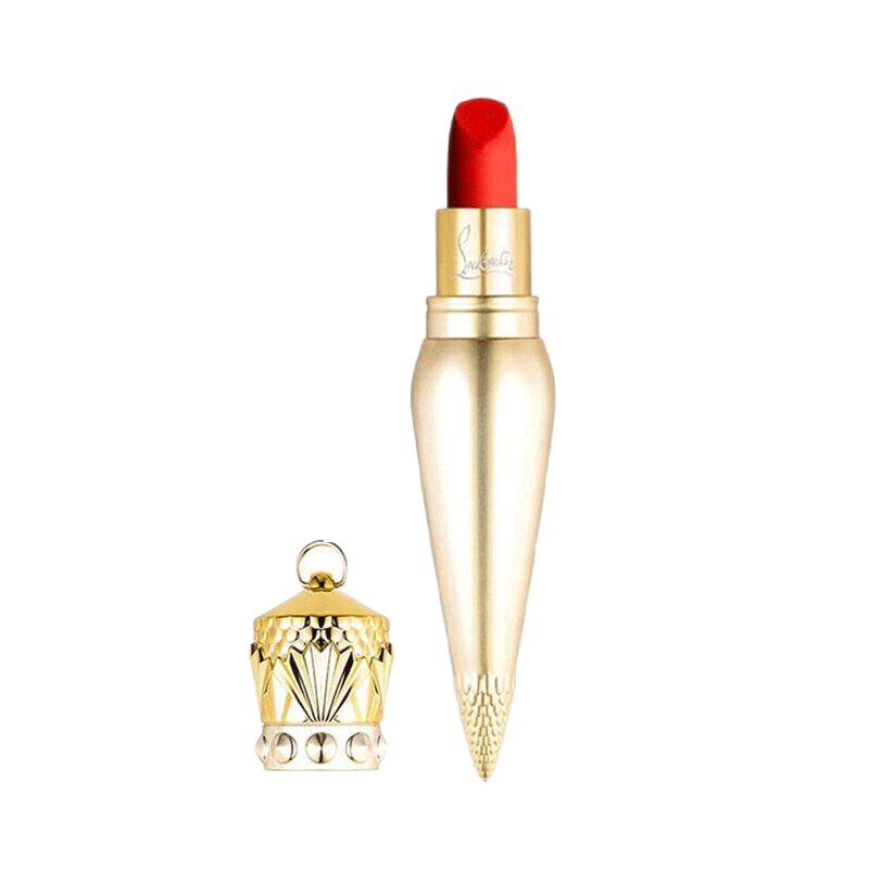 Christian Louboutin CL小萝卜丁女王权杖金管口红唇膏 3.8g #600M 丝绒珊瑚橘红