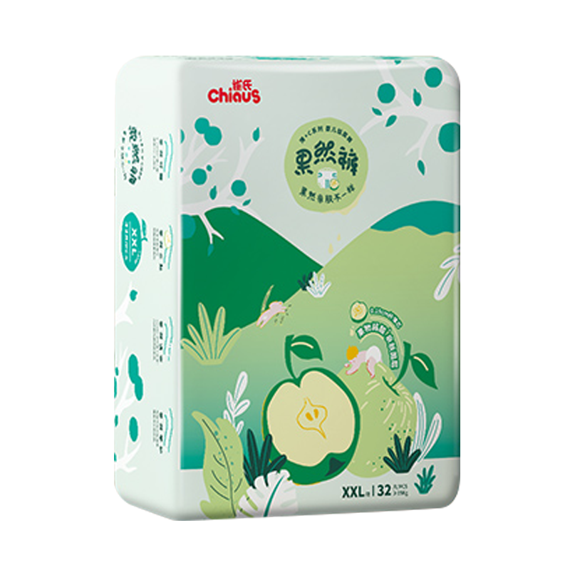 雀氏(chiaus)薄+C柔薄透气婴儿学步裤/尿不湿加加号大XXL32片(15kg以上)