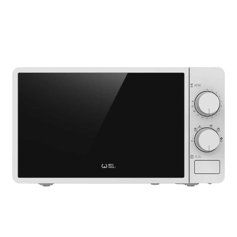 威力微波炉20MX63-L家用小型迷你微波炉20升多功能转盘式旋钮操控立体加热精准温控6挡火力可调20L