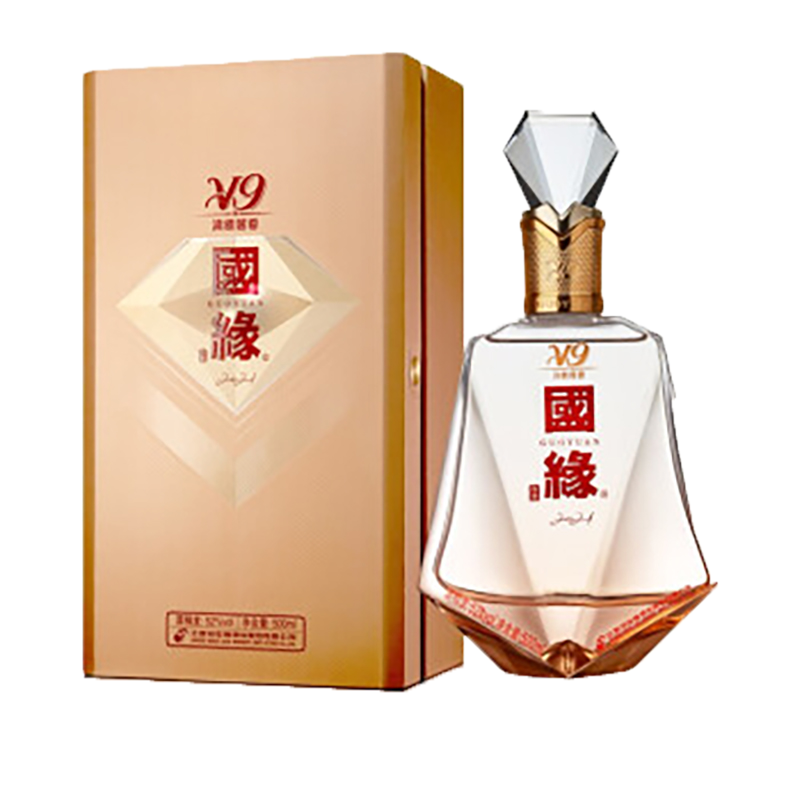 [商务版]今世缘 国缘V9 清雅酱香型 52度500ml单瓶装白酒