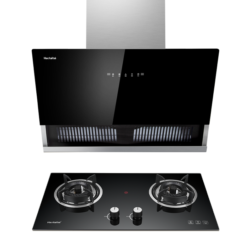 Haotaitai用心爱好太太油烟机燃气灶套装家用大吸力侧吸式D928+2309A猛火灶4.8kw烟灶套餐-天然气