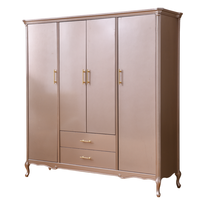 梵宜美式轻奢现代简约衣柜880#实木收纳柜衣橱储物柜木质柜