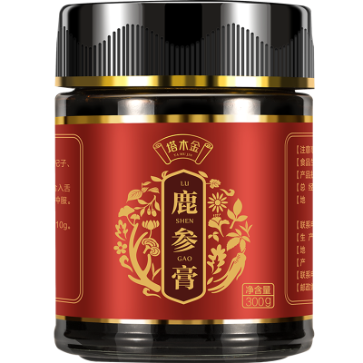 塔木金鹿参膏正品人参鹿膏阿胶滋补品鹿筋女人月经鹿胎鹿制膏女性