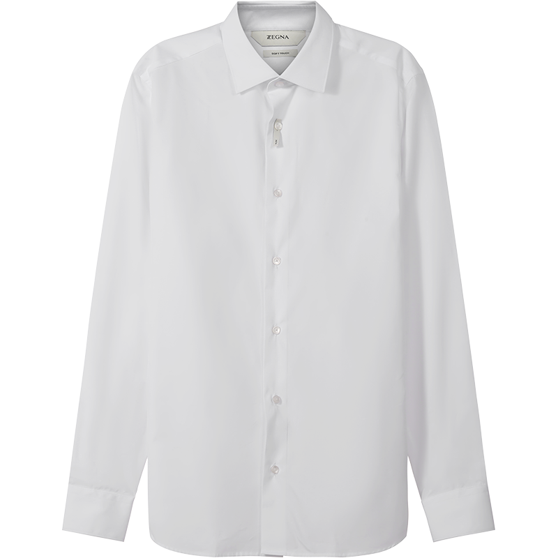 杰尼亚 Z ZEGNA 男士棉质长袖衬衫305001 ZCSC1