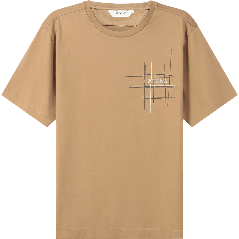 杰尼亚 Z ZEGNA 男士棉质圆领短袖T恤VZ372 ZZ630M