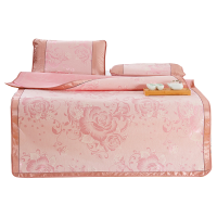 安居先森御品提花清爽透气冰丝席三件套 C5001 180*200cm(套)