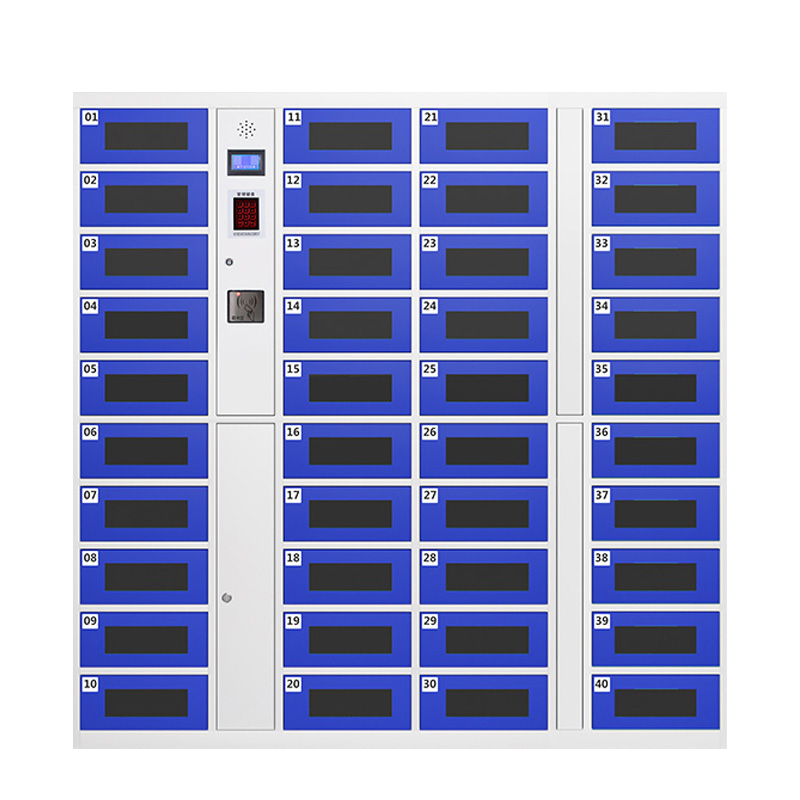 洛港 笔记本电脑充电柜ipad平板电脑存放箱寄存柜刷卡人脸识别