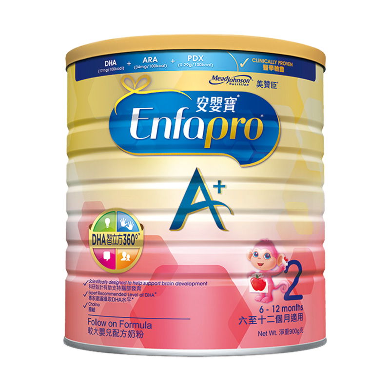 原装进口香港港版美赞臣安婴宝A+ NeuroPro较大婴儿配方奶粉2段(6-12个月)400g