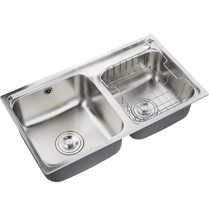 九牧旗舰店水槽厨房大单槽304不锈钢洗菜盆水池水盆洗碗盆水龙头套餐06119
