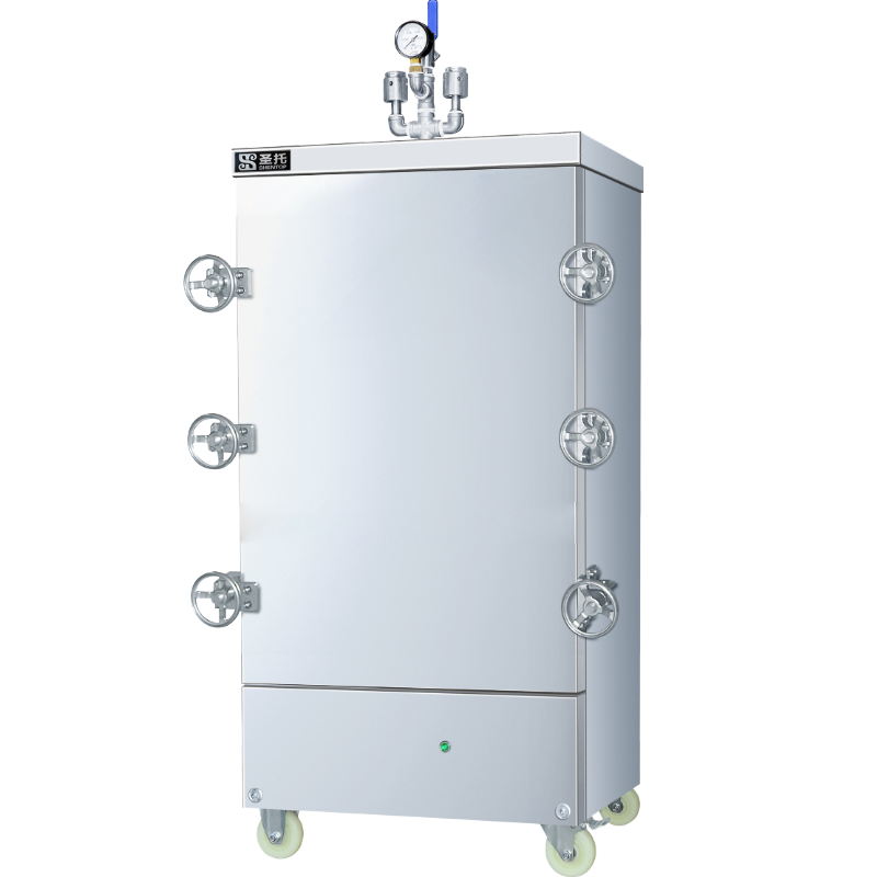 圣托(Shentop)商用高原蒸饭柜 8盘单门电蒸柜蒸饭车高压智能全自动电蒸箱节能海鲜蒸柜 DDE03