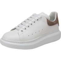 亚历山大·麦昆 ALEXANDER MCQUEEN 男士皮革系带休闲运动鞋厚底鞋小白鞋553680 WIBN2