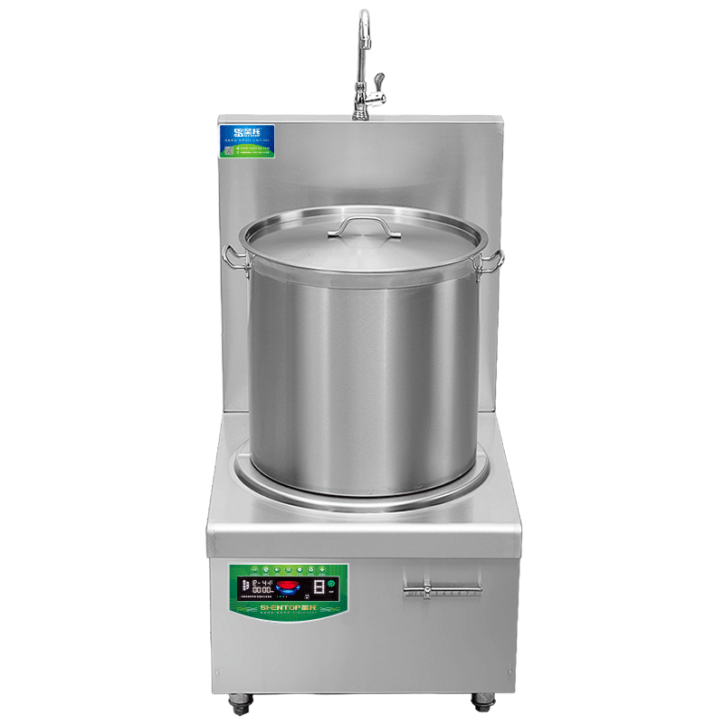 圣托(Shentop)304#不锈钢单头电矮汤炉 15KW 酒店饭店矮汤炉平面高汤炉 DCE29