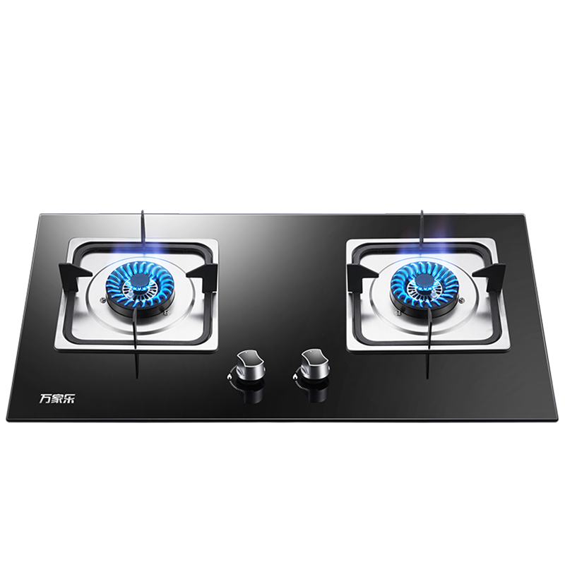 万家乐燃气灶 嵌入式台嵌两用 4.2kw大火力 家用双灶灶具JZY-KA021B(液化气)