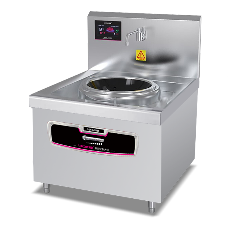 乐创(lecon)商用电磁单头无尾小炒灶 8KW大功率酒店饭堂电磁灶 L-JG-BDXC8K