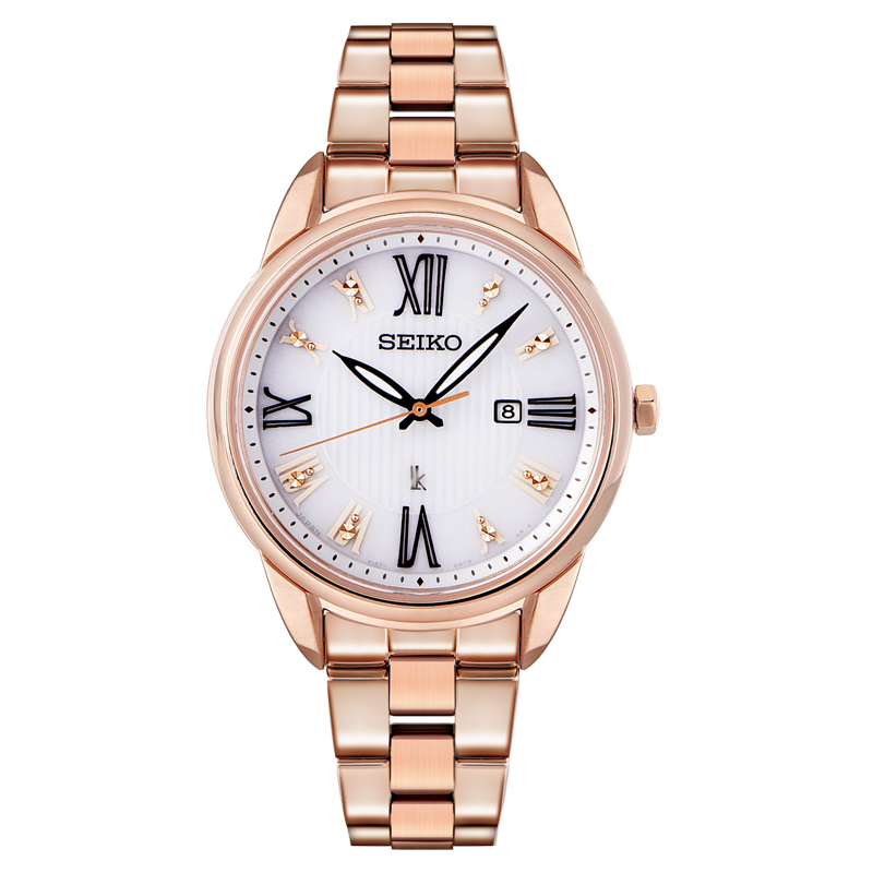 SEIKO精工优雅小表盘太阳能石英女士手表SUT368J1