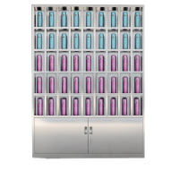 洛港 不锈钢水杯柜工厂车间工具柜员工休息室水杯放置柜