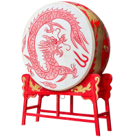 利特莱依 1.8米立式牛皮鼓龙鼓战鼓+鼓架
