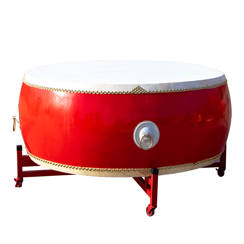 利特莱依 1.8米牛皮鼓战鼓红鼓战鼓+鼓架